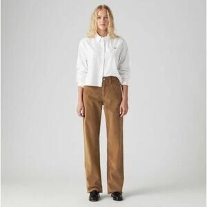 Levi’s Tan Corduroy Low Pro Mid Rise Straight Leg Pants